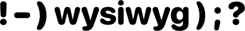 wysiwyg