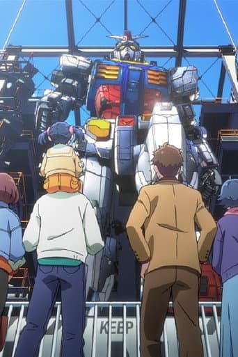 A boy with Gundam